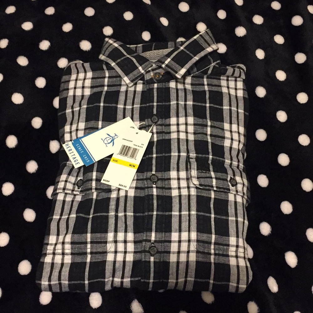 Black and white flannel